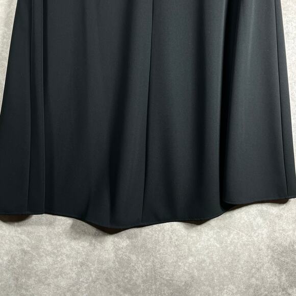 Eileen Fisher Skirt Womens Medium Black Unlined Lightweight Career Business Work - Picture 3 of 11
